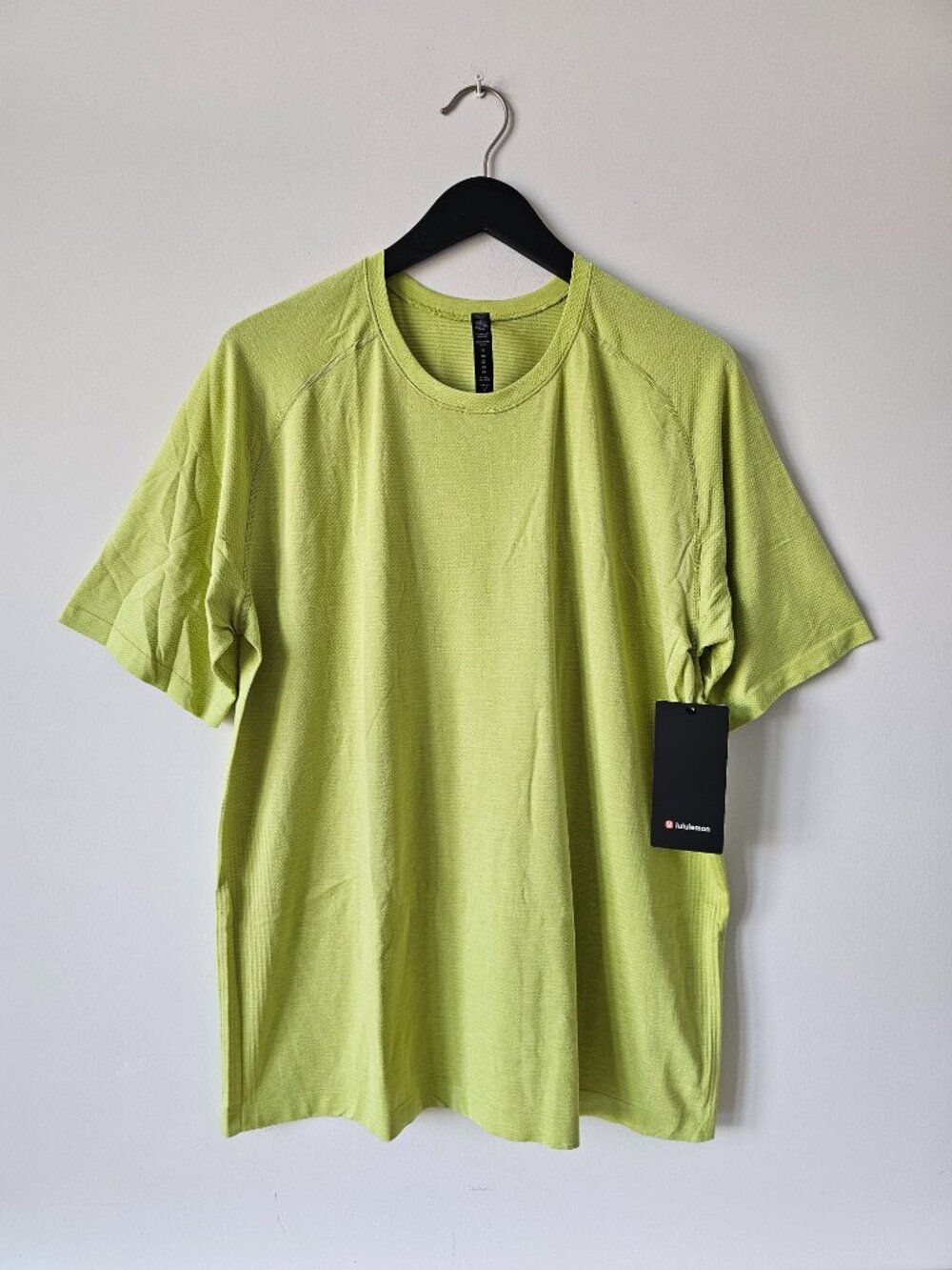 NWT LULULEMON FZAP/WSBI Yellow Green Metal Vent Tech SS 2.0 Top Shirt Men's XXL